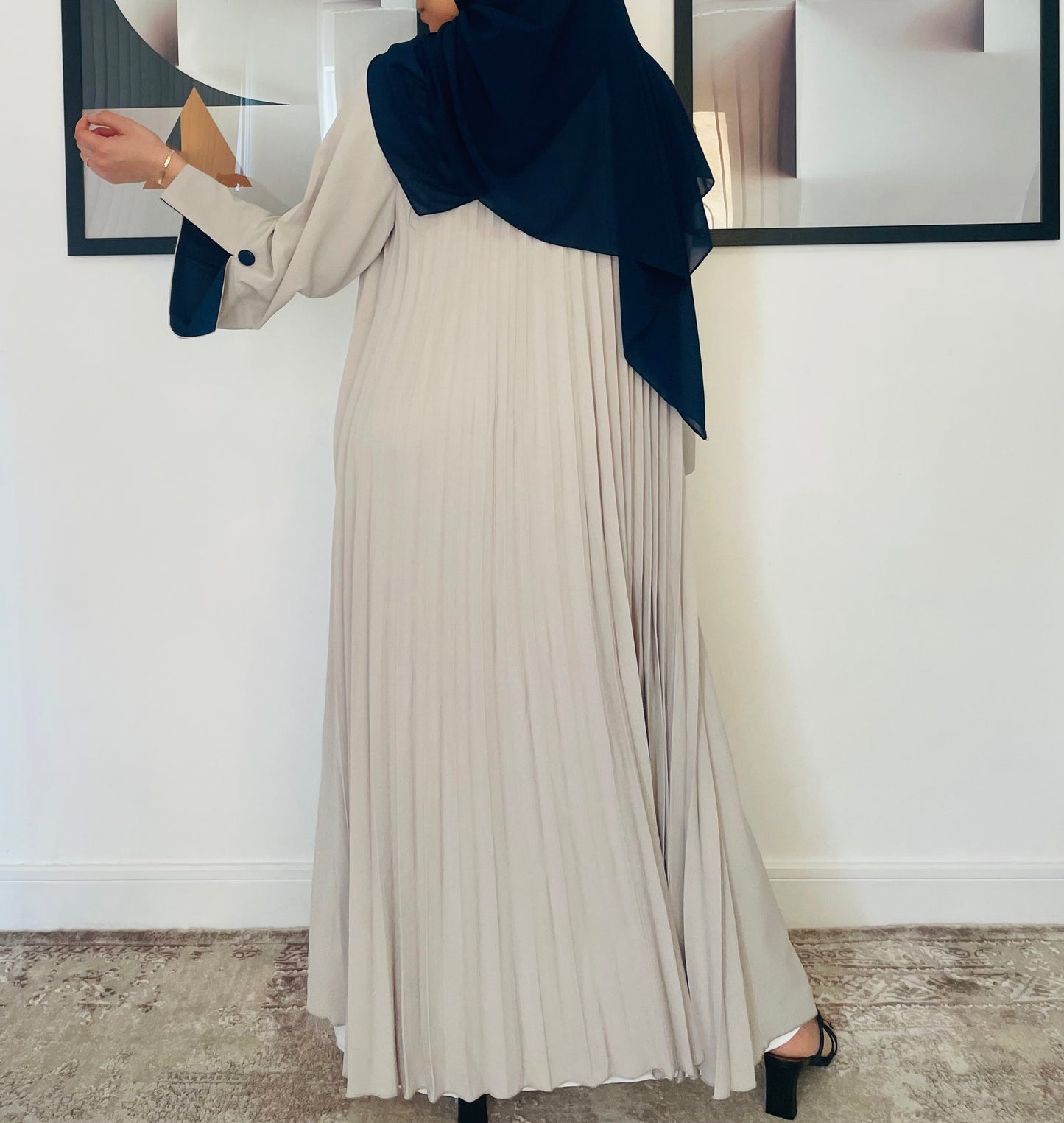 MANEL Abaya Taupe