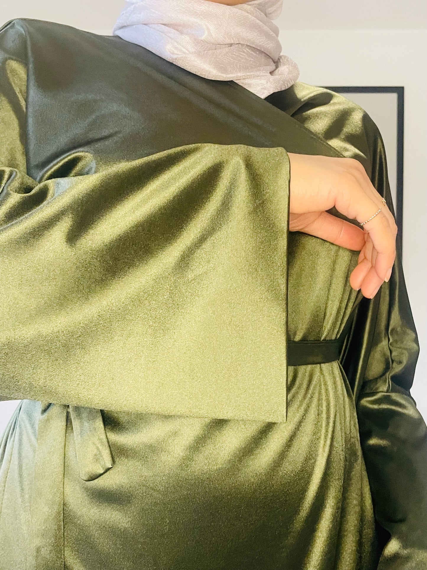 NOOR Dress Dark Olive