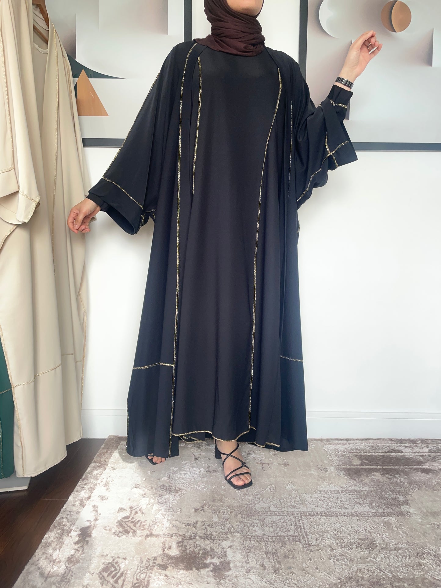 DYCKRA Abaya Set Black