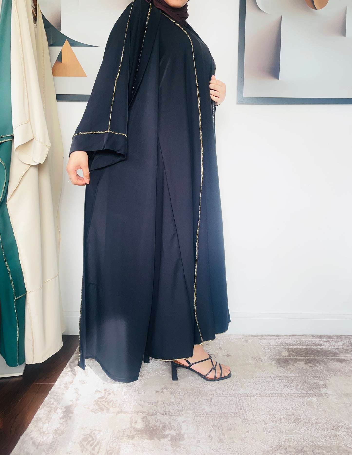 DYCKRA Abaya Set Black