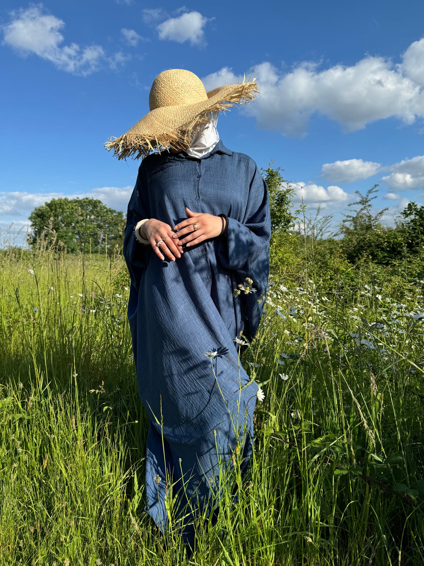 Abaya Shirt Blue