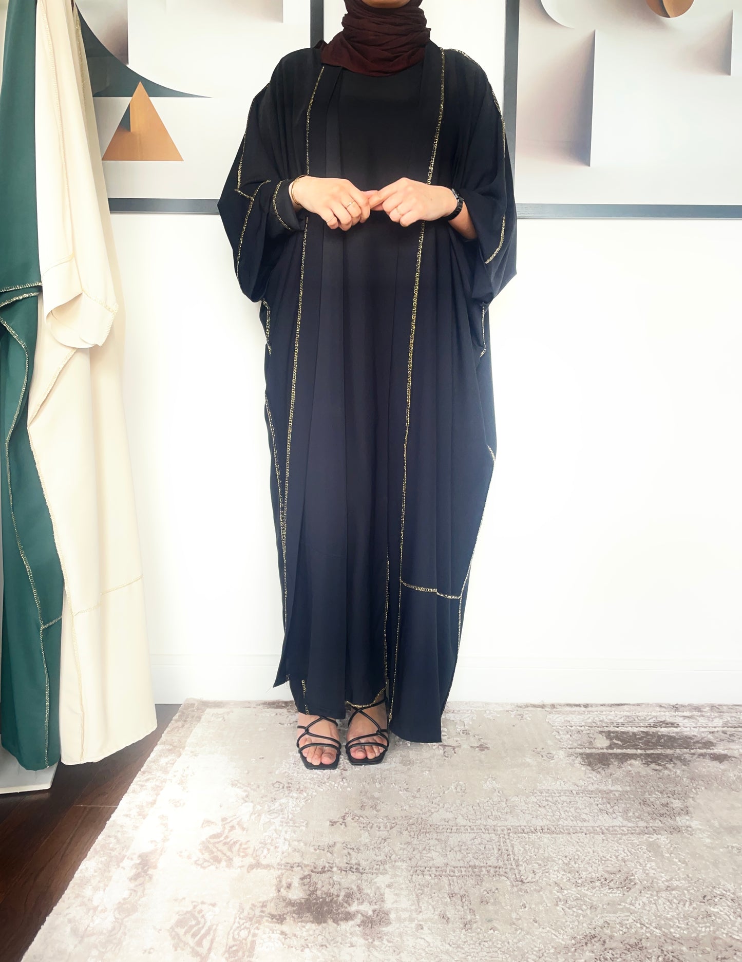 DYCKRA Abaya Set Black