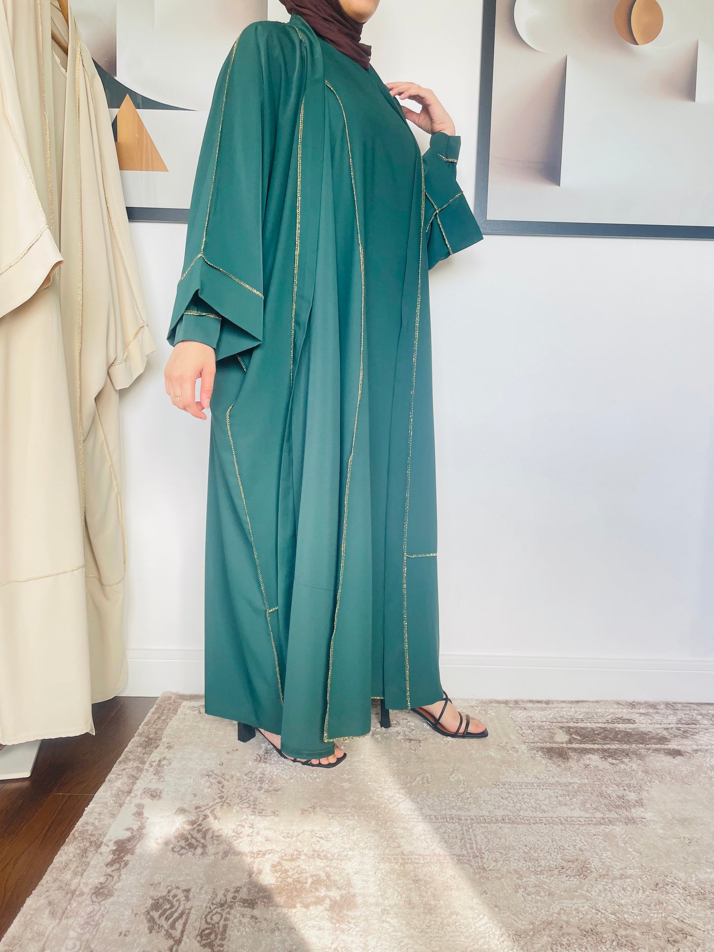 DYCKRA Abaya Set Green